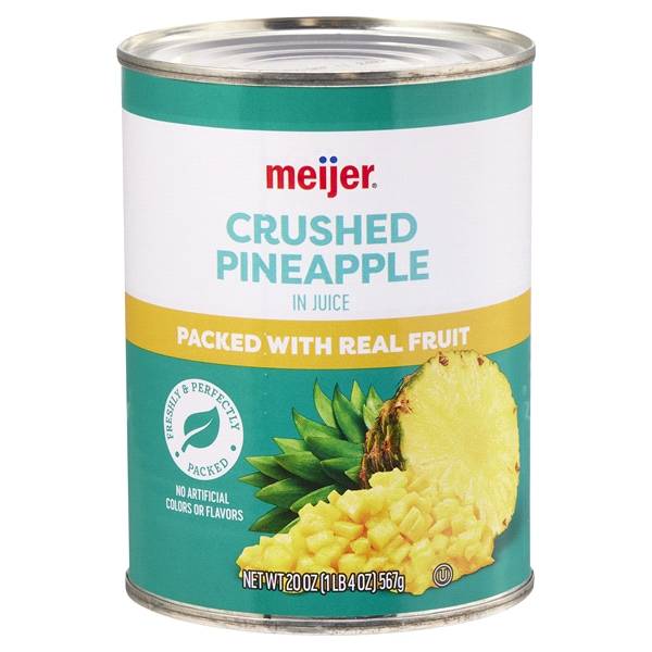 Meijer Crushed Pineapple in 100% Juice (20 oz)