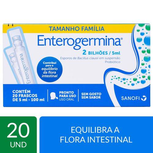 Sanofi probiótico enterogermina (20x5ml)