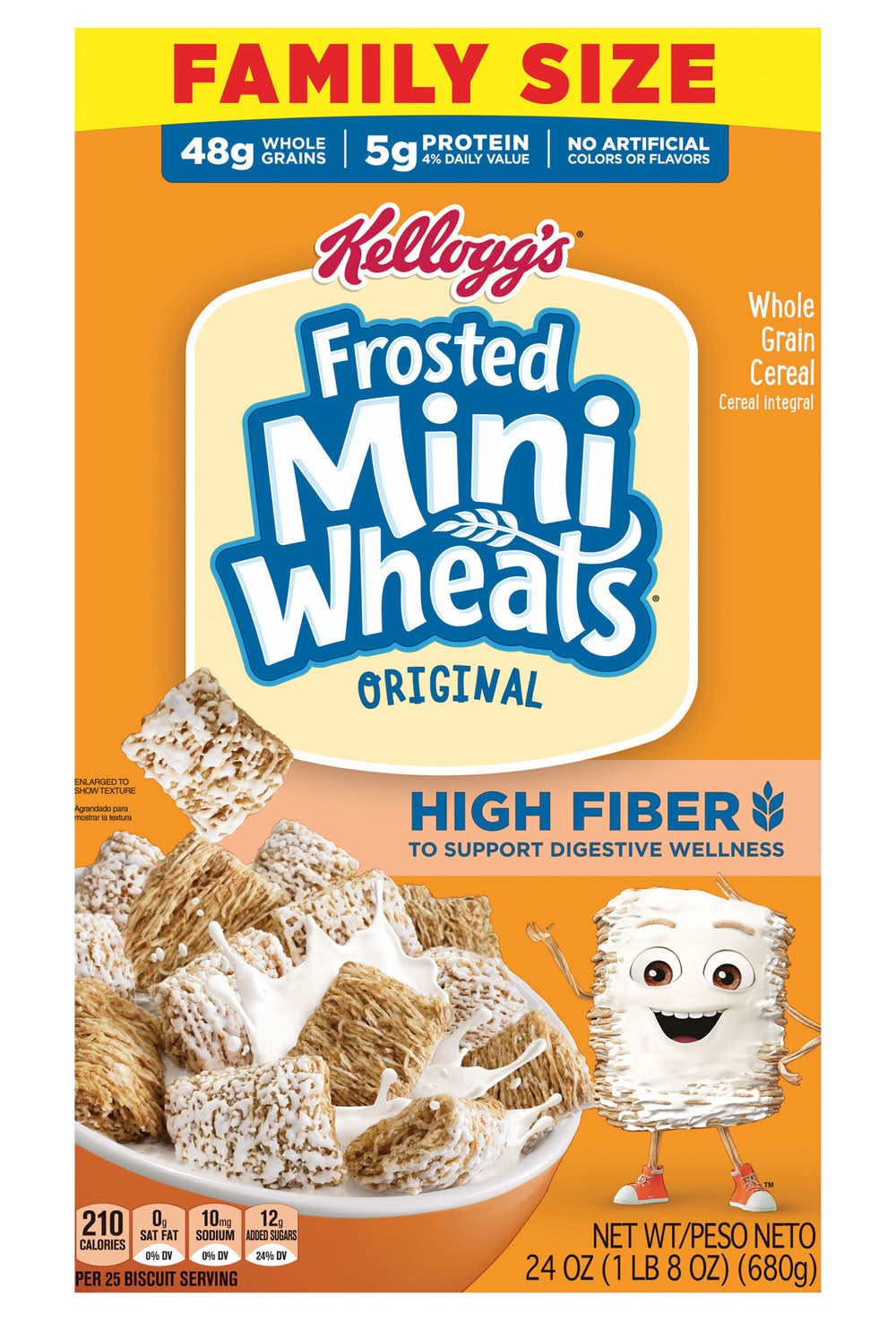 Kellogg's Original Frosted Mini Wheats Whole Grain Cereal (24 oz)