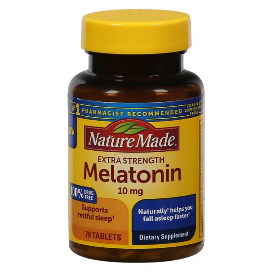 Nature Made Extra Strength 10 mg Tablets Melatonin (70 tablets)