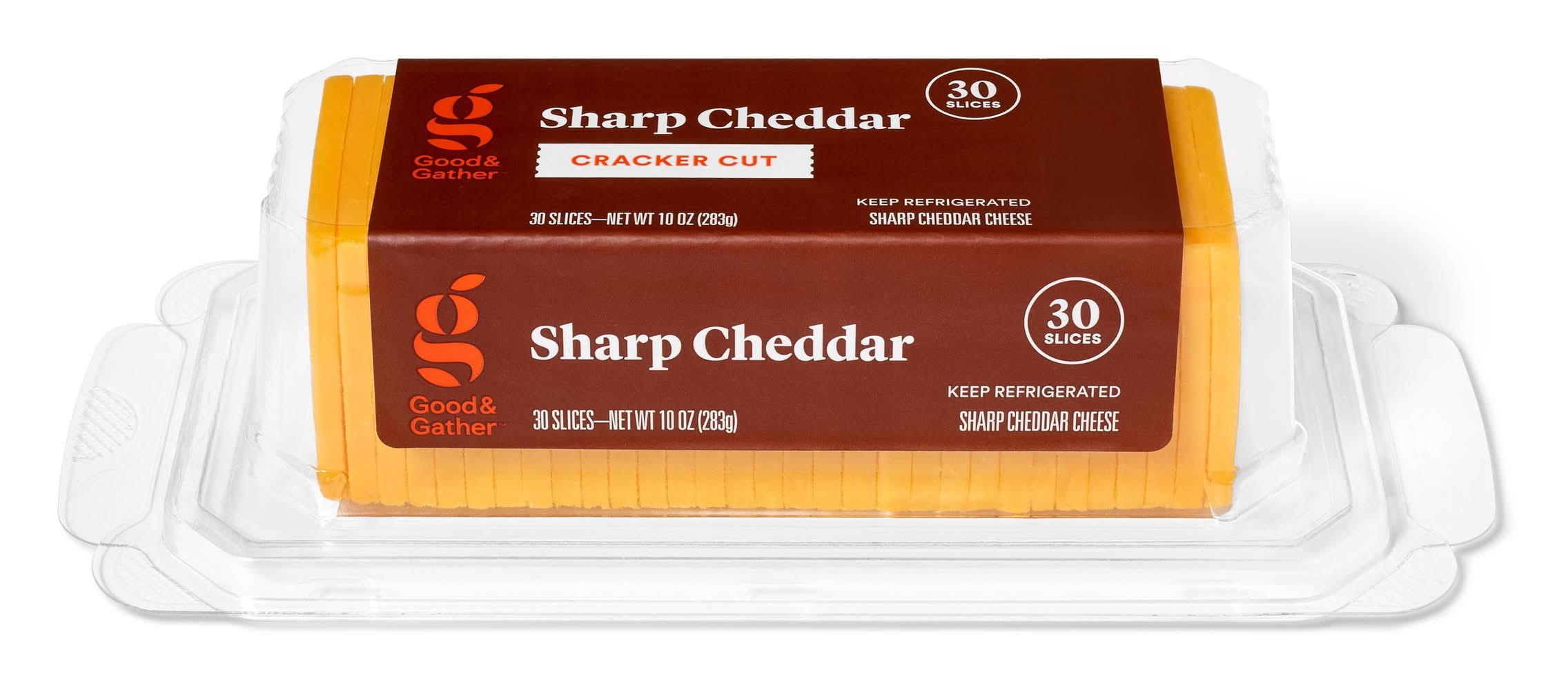 Good & Gather Sharp Cheddar Cracker Cut Cheese (10 oz, 30 ct)