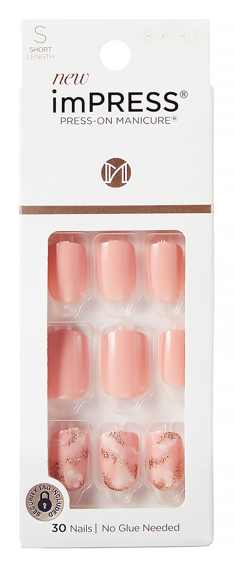 imPRESS Press-On Manicure Kingdom Nails Short Length, Kingdom (30 ct)