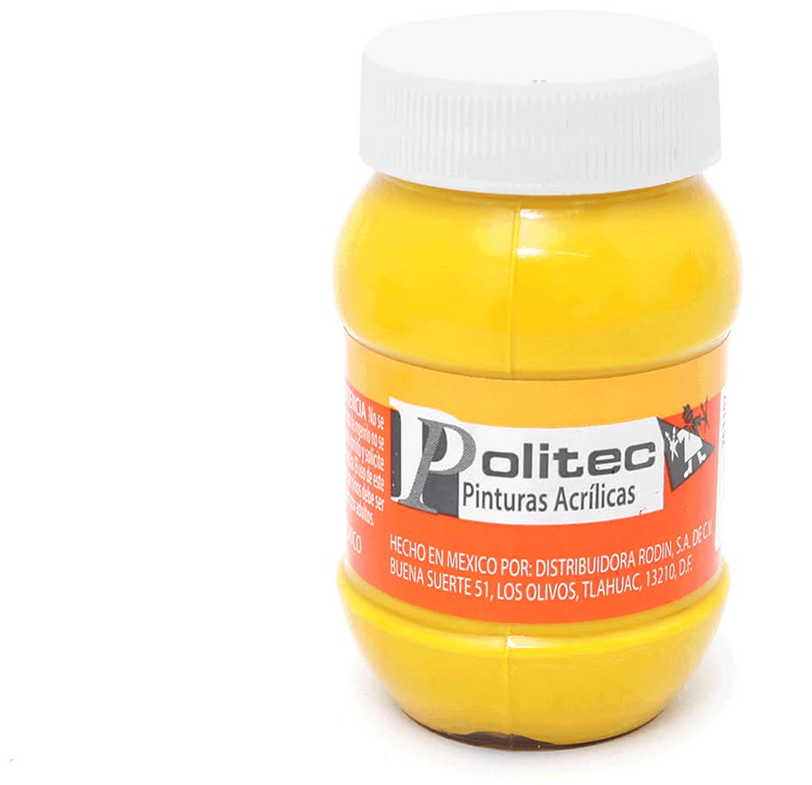 Politec · Pintura acrílica, amarillo medio 318 (100 ml)