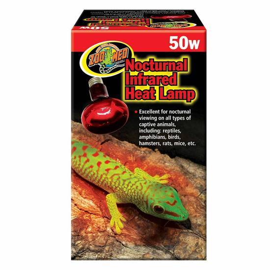 Zoo Med Nocturnal Infrared Heat Lamp, 50 Watts ( 50 watts)