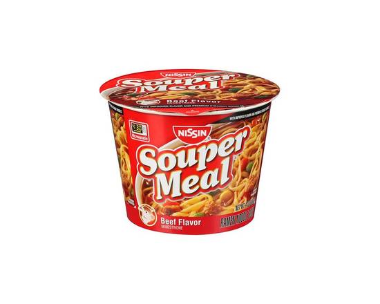 Order Souper Meal Beef Flavor Ramen Noodles 4.3oz food online from Chevron Extramile store, Everett on bringmethat.com