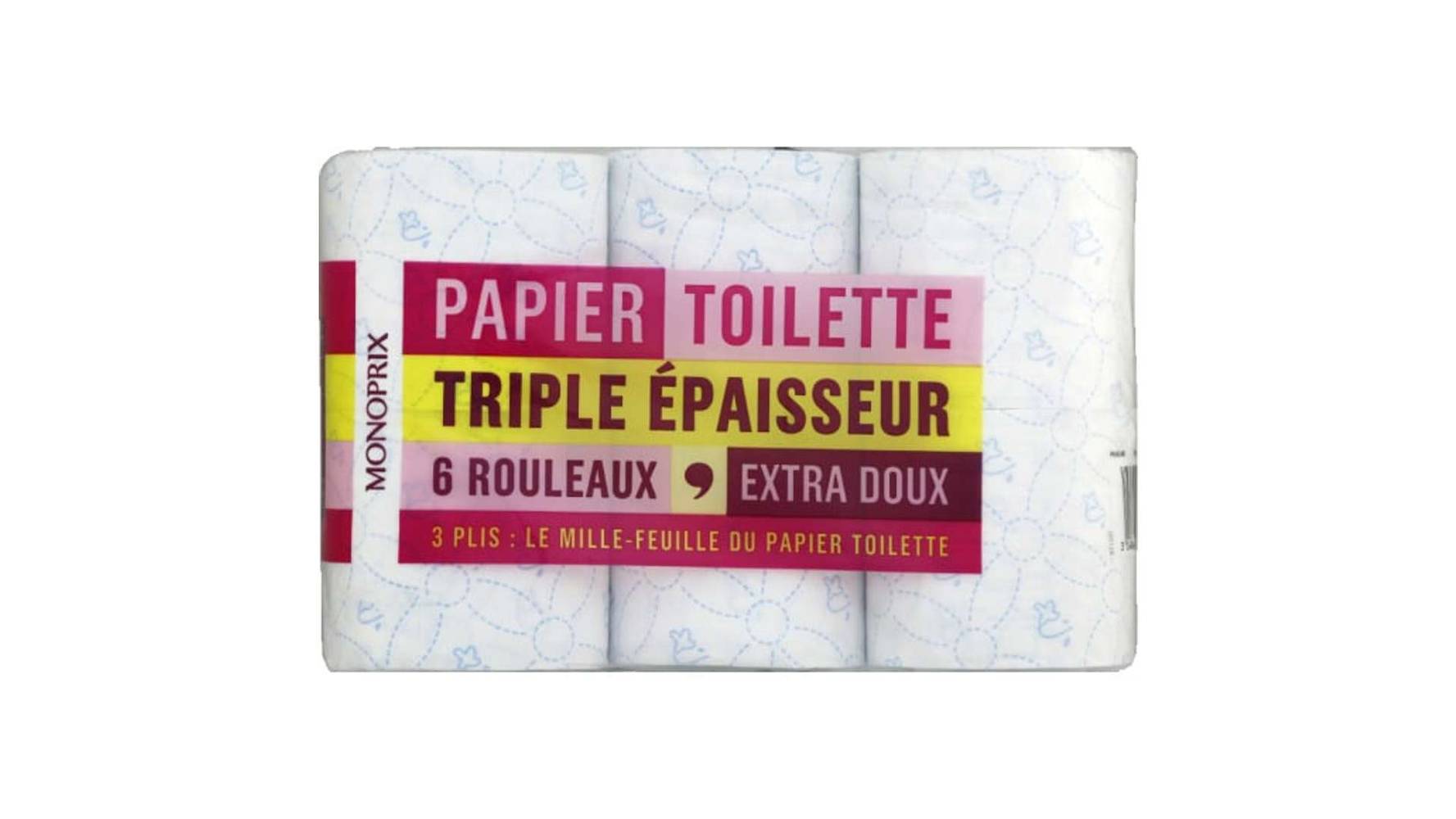 Monoprix Papier toilette triple épaisseur Les 6 rouleaux