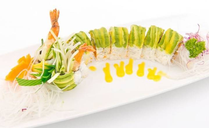 7. Green Dragon Roll (8 Pieces)