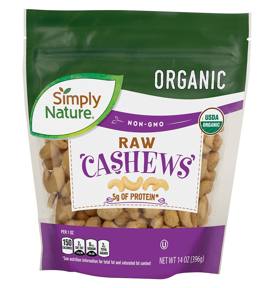 Simply Nature Organic Raw Cashews (14 oz)
