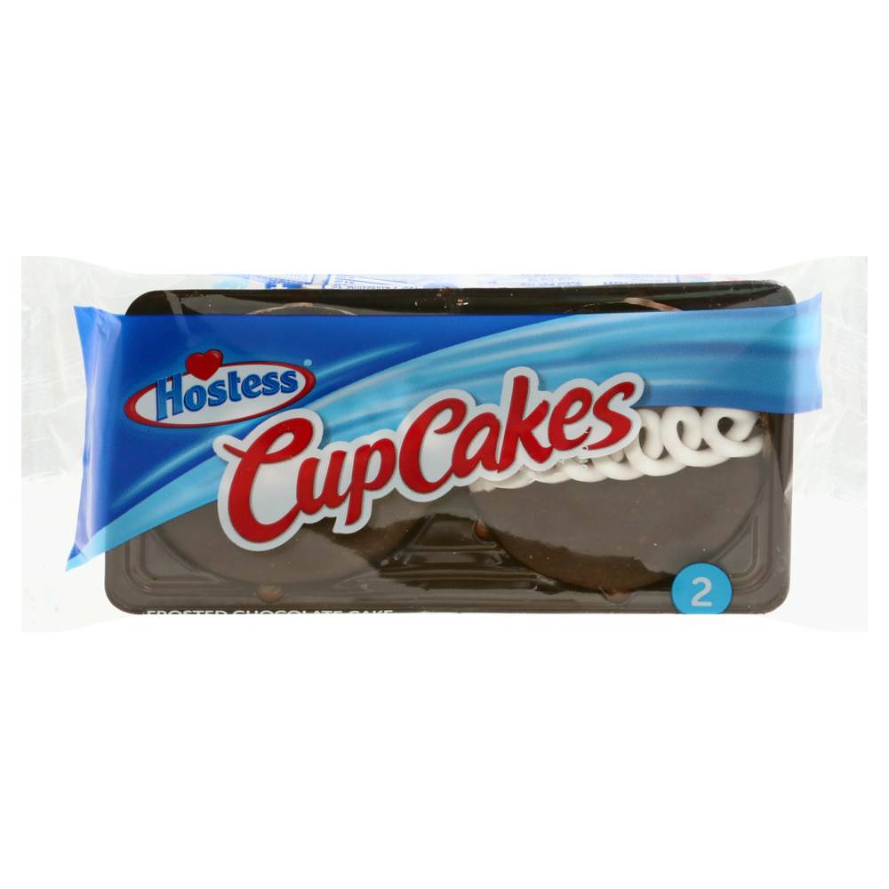 Hostess Frosted Chocolate With Creamy Filling Cupcakes (3.17 oz, 2 ct)