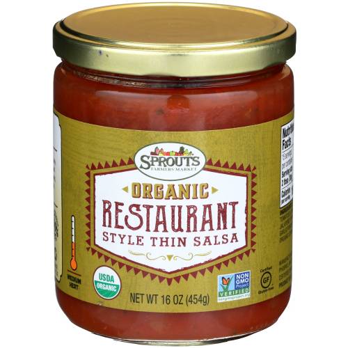 Sprouts Organic Restaurant Style Salsa