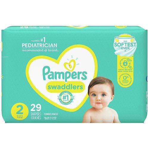 Pampers Swaddlers Diapers Jumbo Size 2 - 29.0 ea