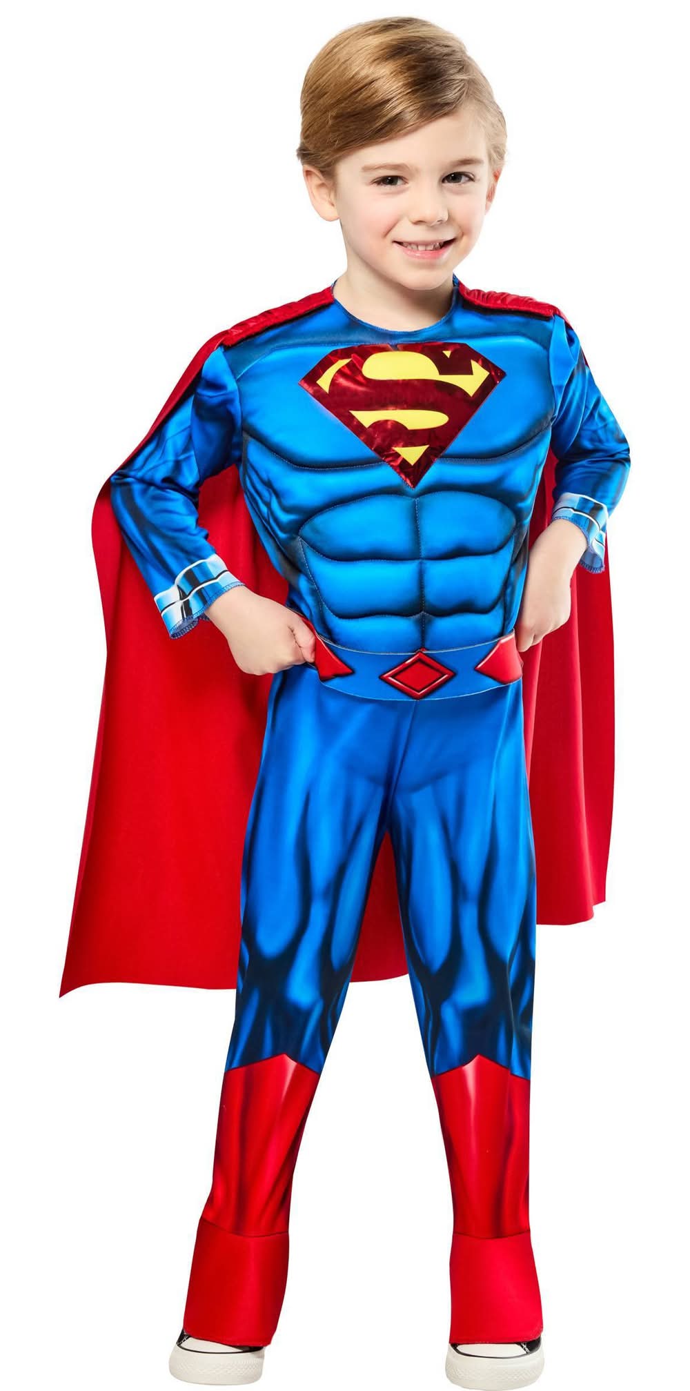 DC Comics Boys' Superman Halloween Costume Jumpsuit Blue 3T-4T