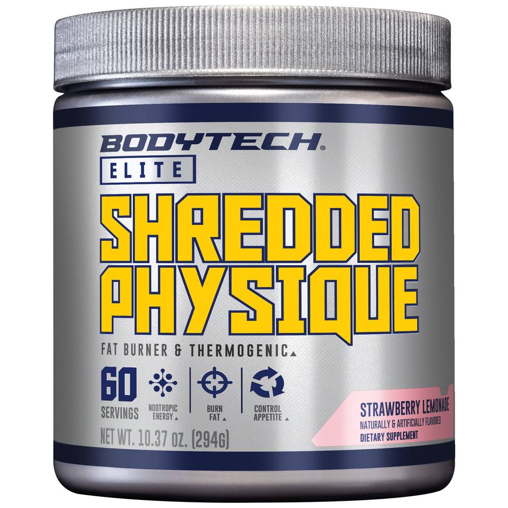Shredded Physique – Fat Burner And Thermogenic – Strawberry Lemonade (10.37 Oz./60 Servings)