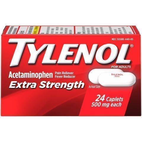 Tylenol Extra Strength Caplets 24 Count