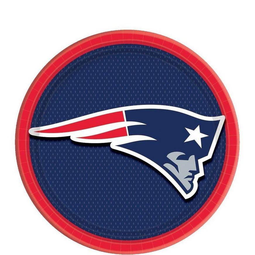 New England Patriots Dessert Plates 18ct