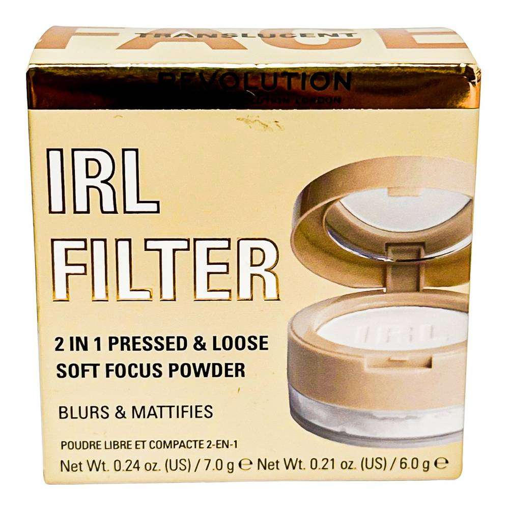 Makeup Revolution Irl Filter Mattifying 2 in 1 Pressed and Soft Focus Powder (translucent)