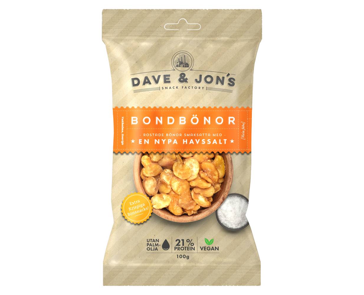 D&J BONDBÖNOR HAVSSALT 100G