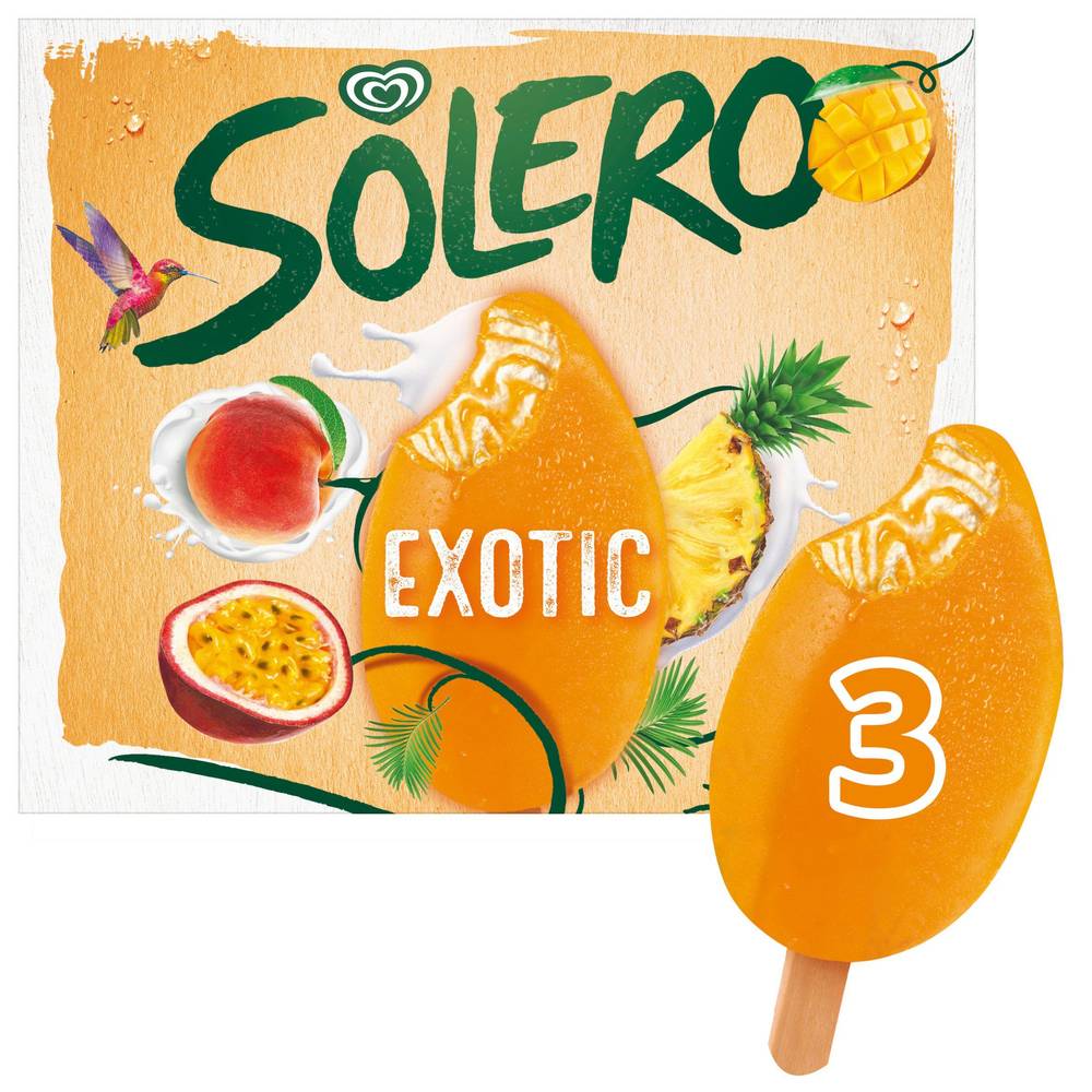 SAVE £0.75 Solero Ice Cream Exotic 3x90 ml