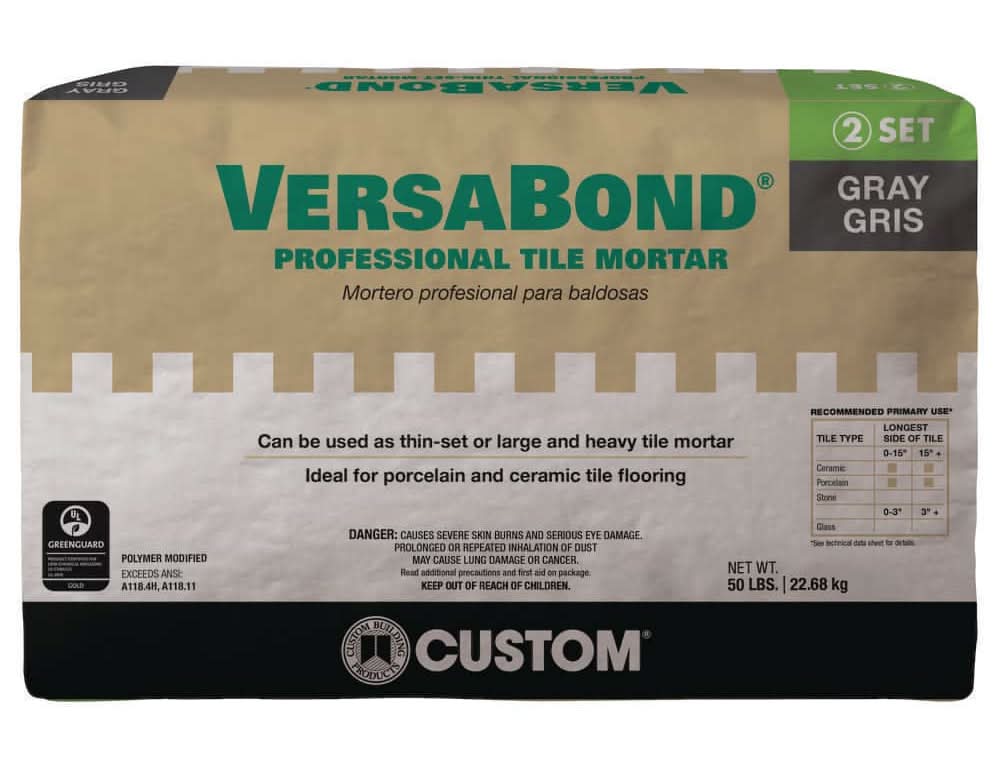 Custom Building Products Versabond 50 Lb. Gray Professional Polymer-Modified Thinset Mortar