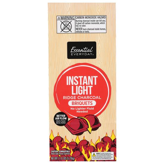 Essential Everyday Instant Light Charcoal Briquets