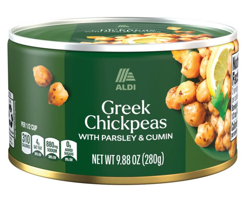 Aldi Greek Chickpeas With Parsley & Cumin (9.88 oz)