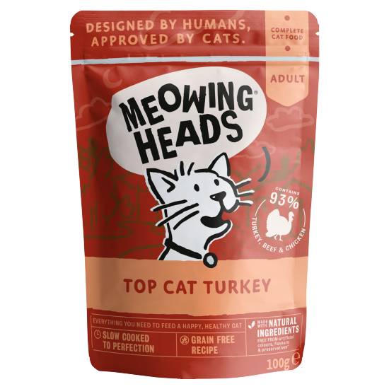 Meowing Heads Top-Cat Turkey Complete Cat Food Adult