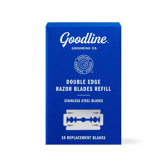 Goodline Grooming Co. Men's Double Edge Refills, 10 CT