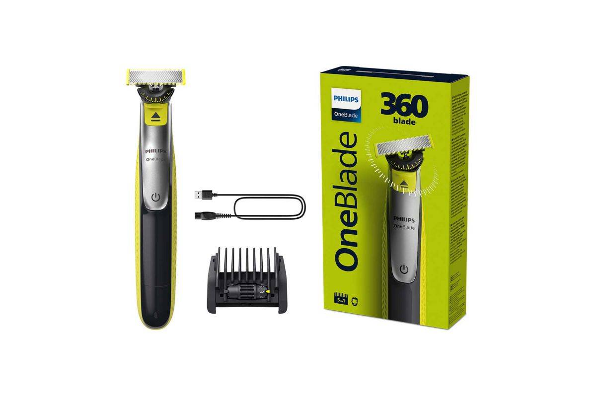 Philips Oneblade 360 For Face With 5-in-1 Adjustable Comb