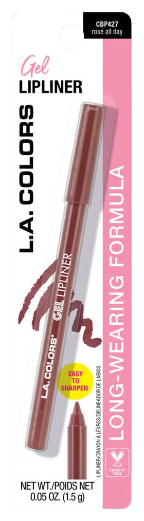 L.A. Colors Gel Lipliner, Rosé All Day Cbp427 (0.05 oz)