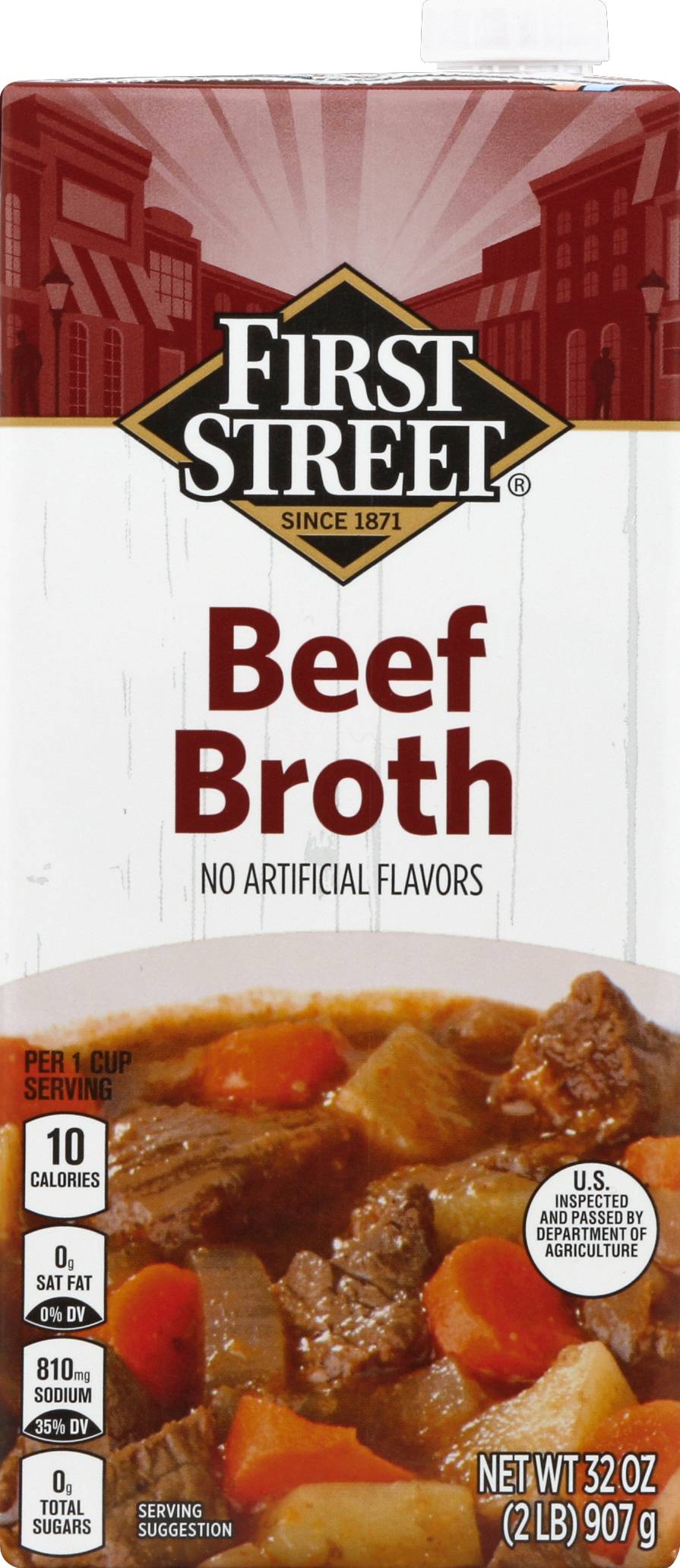 First Street Beef Broth (32 oz)