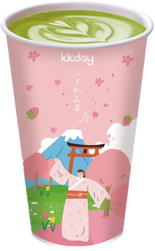 熱厚濃靜岡抹茶拿鐵