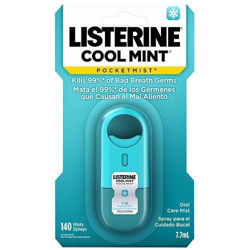 Listerine Pocketmist Fresh Breath Spray Mint - 7.7 mL