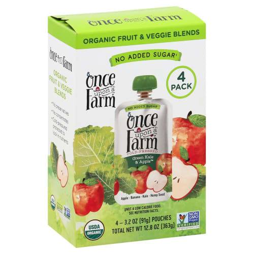 Once Upon a Farm Organic Fruit & Veggie Blend (4 ct)