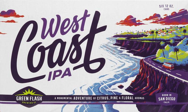 Green Flash West Coast Ipa Beer (6 ct, 12 fl oz)