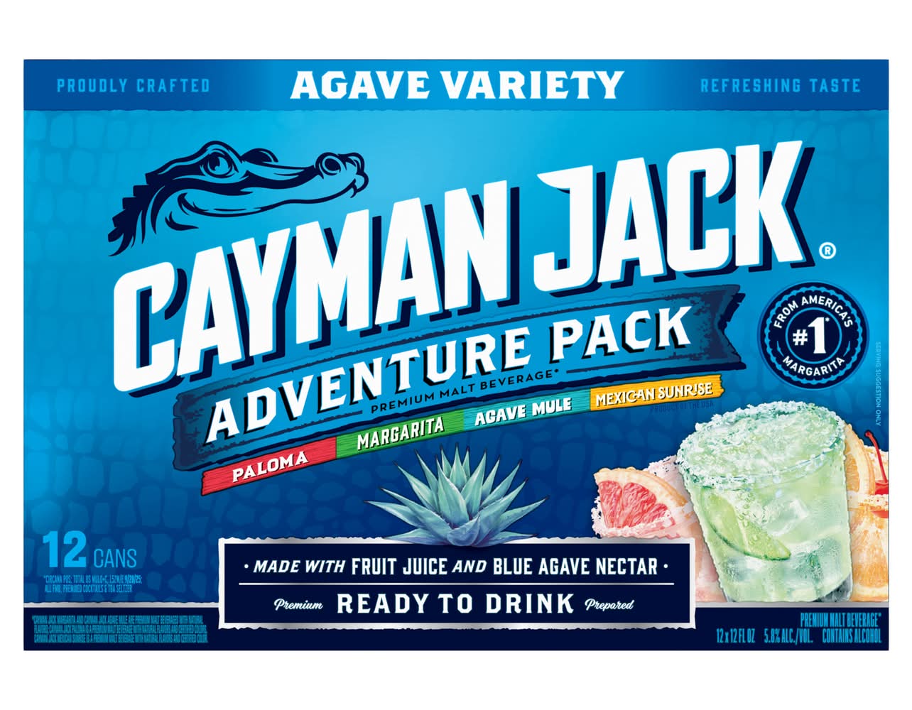 Cayman Jack Premium Malt Ready To Drink Adventure pack, Margarita