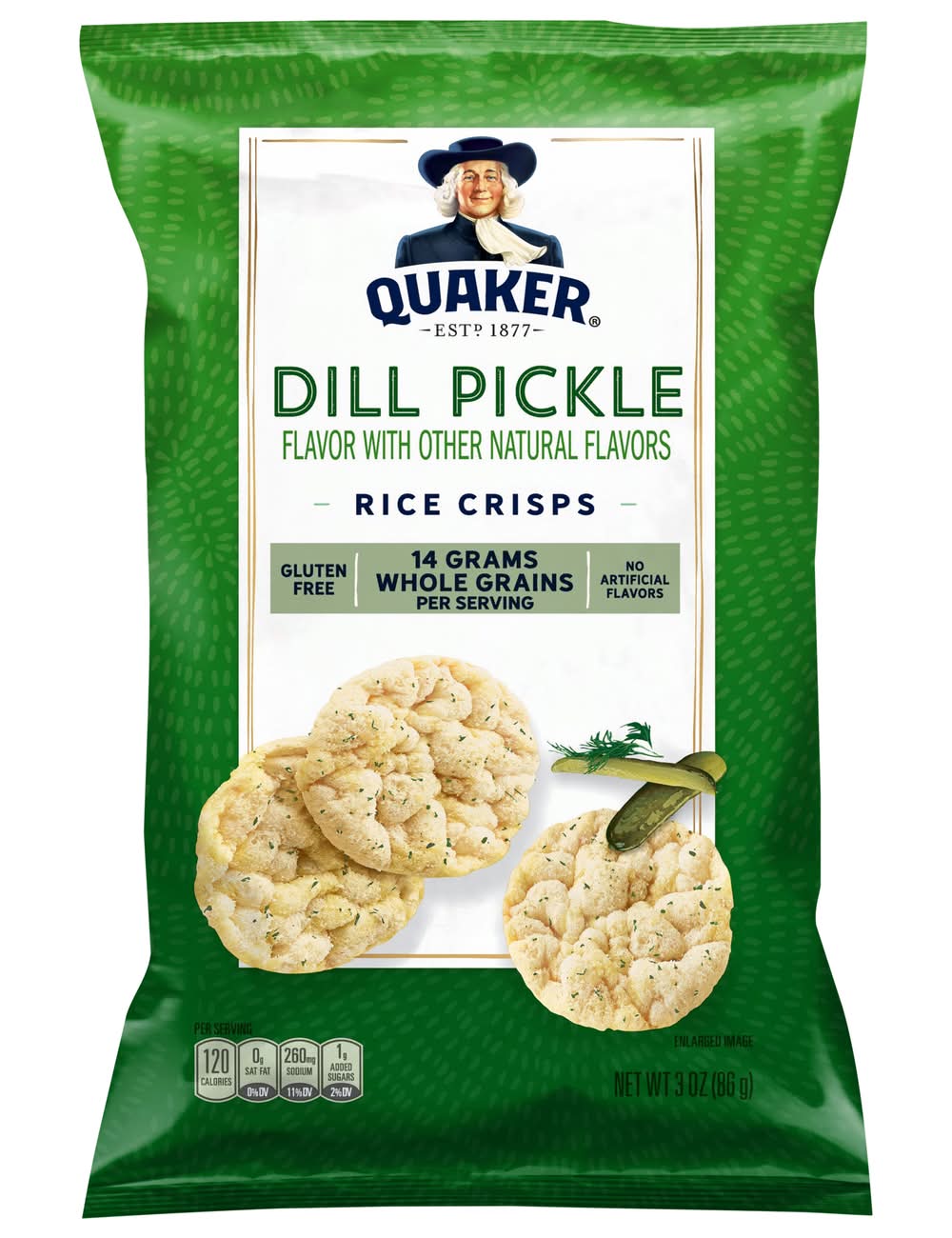 Quaker Rice Crisps, Dill Pickle (3 oz)
