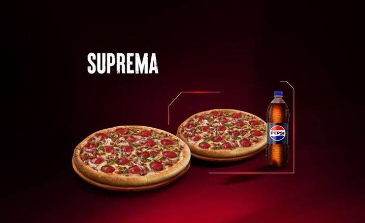 Familiar Suprema y GRATIS Mediana + Pepsi 1L