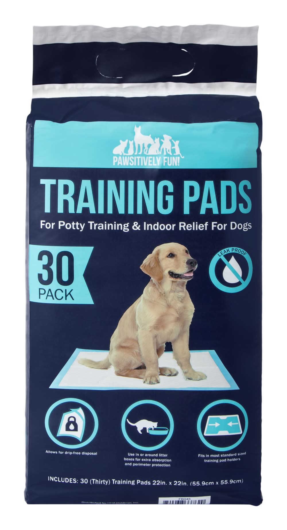 Pawsitively Fun! Pet Training Pads 30-Count