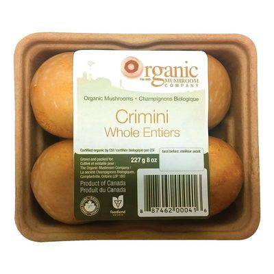 Belle Grove · Champignon crimini entier bio (227g) - Organic whole crimini mushrooms (227 g)