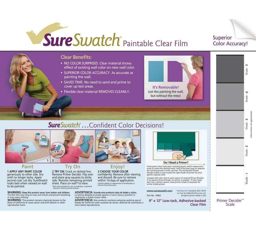 Sureswatch 9 In. X 12 In. Paint Swatches (3-Pack)