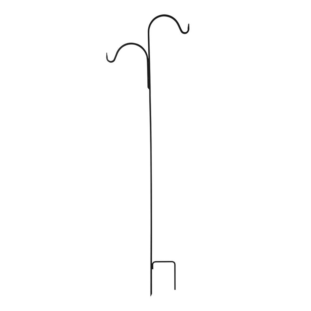 Style Selections 84-in Black Metal Traditional Shepherd's Hook | 841185L