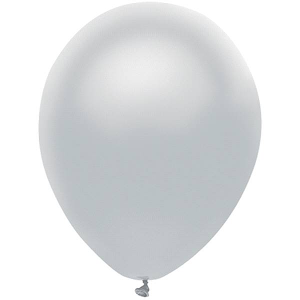 11'' Shining Platinum Solid Color Latex Balloon