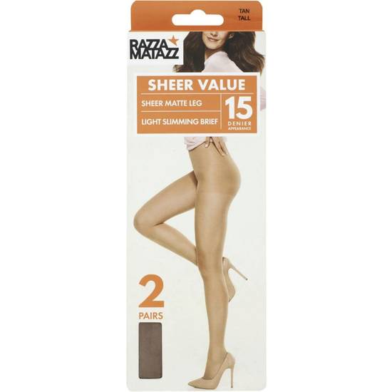 Razzamatazz Pantyhose Brazen X-tall (2 Pack)