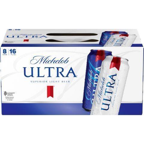 Michelob Ultra Domestic Light Lager Beer (8 ct, 16 fl oz)