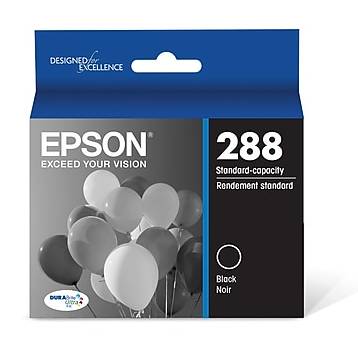 Epson T288 Black Standard Yield Ink Cartridge (T288120-S)