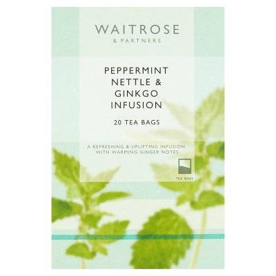 Waitrose Peppermint Nettle & Ginkgo 20 Tea Bags (30g)