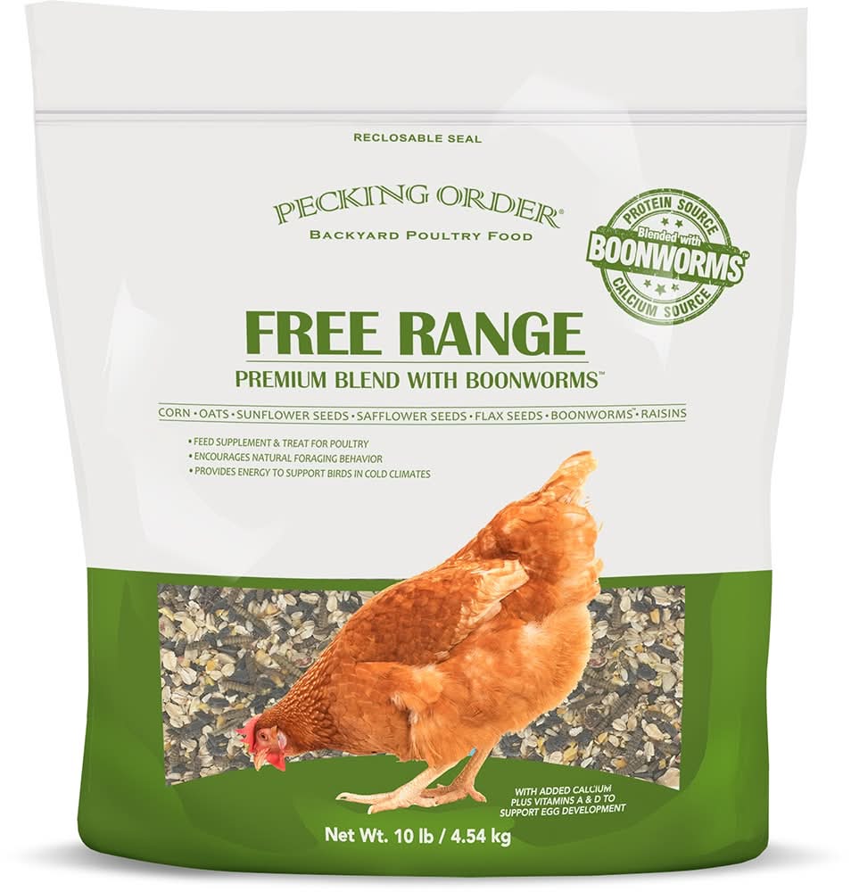 Pecking Order Free Range Blend with Boonworms (blend) Worms Poultry Treat 10 Pound(s)