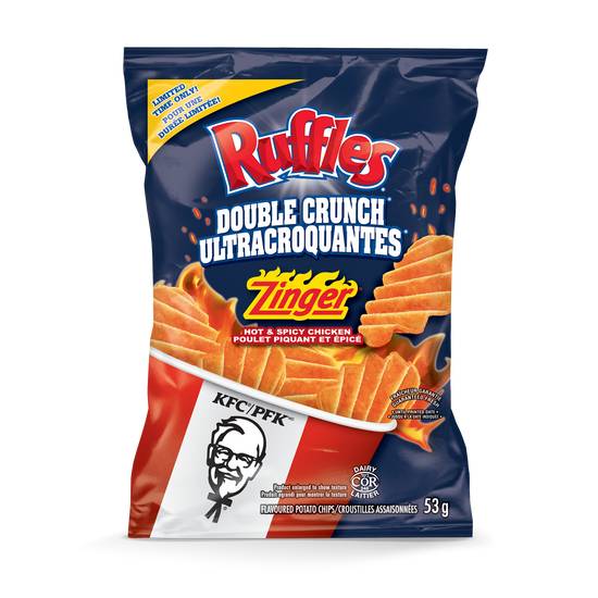 Croustilles Ruffles Ultracroquantes Zinger PFK 53 g