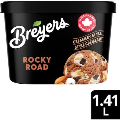 Breyers Light Ice Cream, Creamery Style Rocky Road (1.41 L)