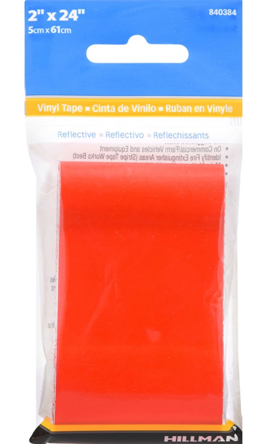 Hillman 2 In. W X 24 In. L Red Reflective Safety Tape 1 Pk